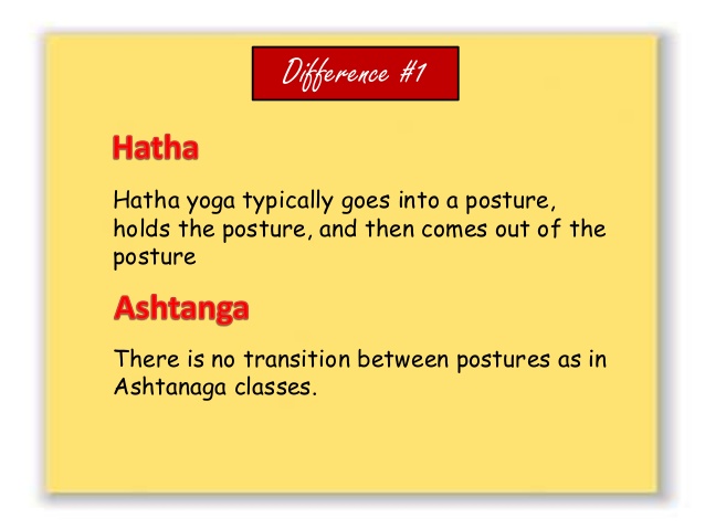 What is the difference between ashtanga and hath yoga?