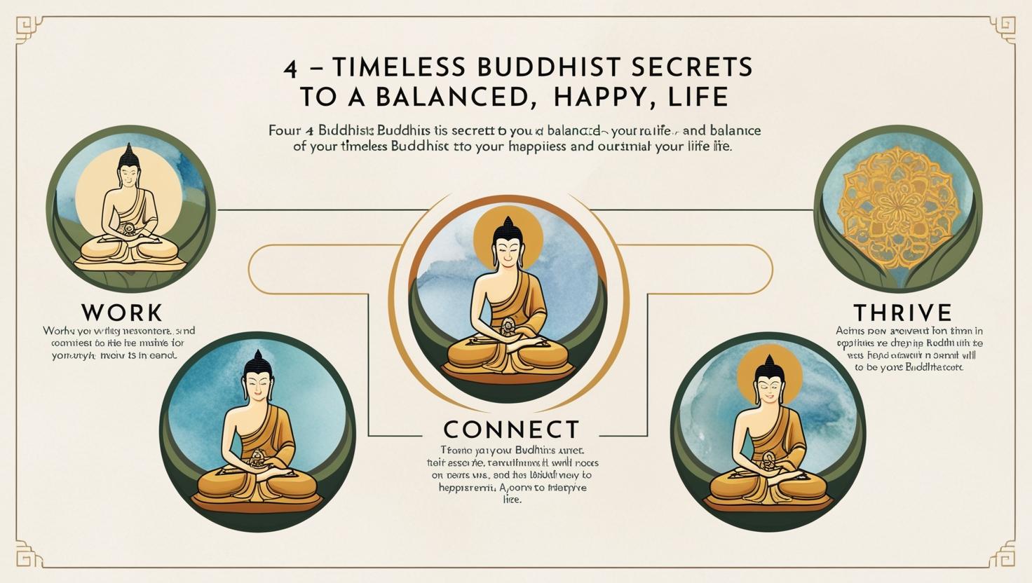 4 Timeless Buddhist Secrets to a Balanced, Happy Life: Work, Protect ...