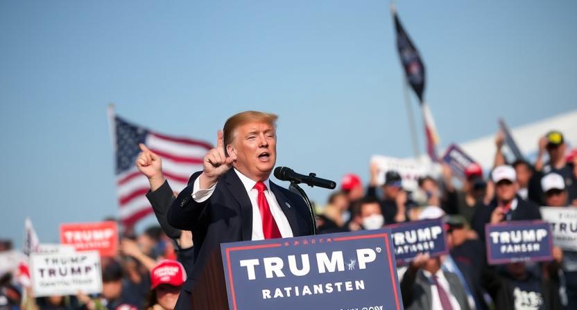 Trump Shylock rally remark 2025
